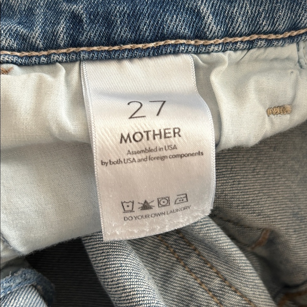 MOTHER The Hustler Ankle in Scenic Route Flared Jeans Light Wash Size 27 - Picture 8 of 10